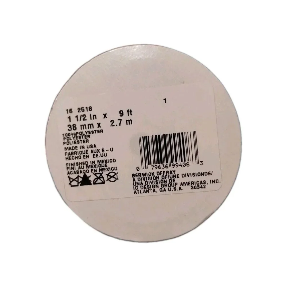Berwick Offray Single Face Satin Ribbon, 1.5